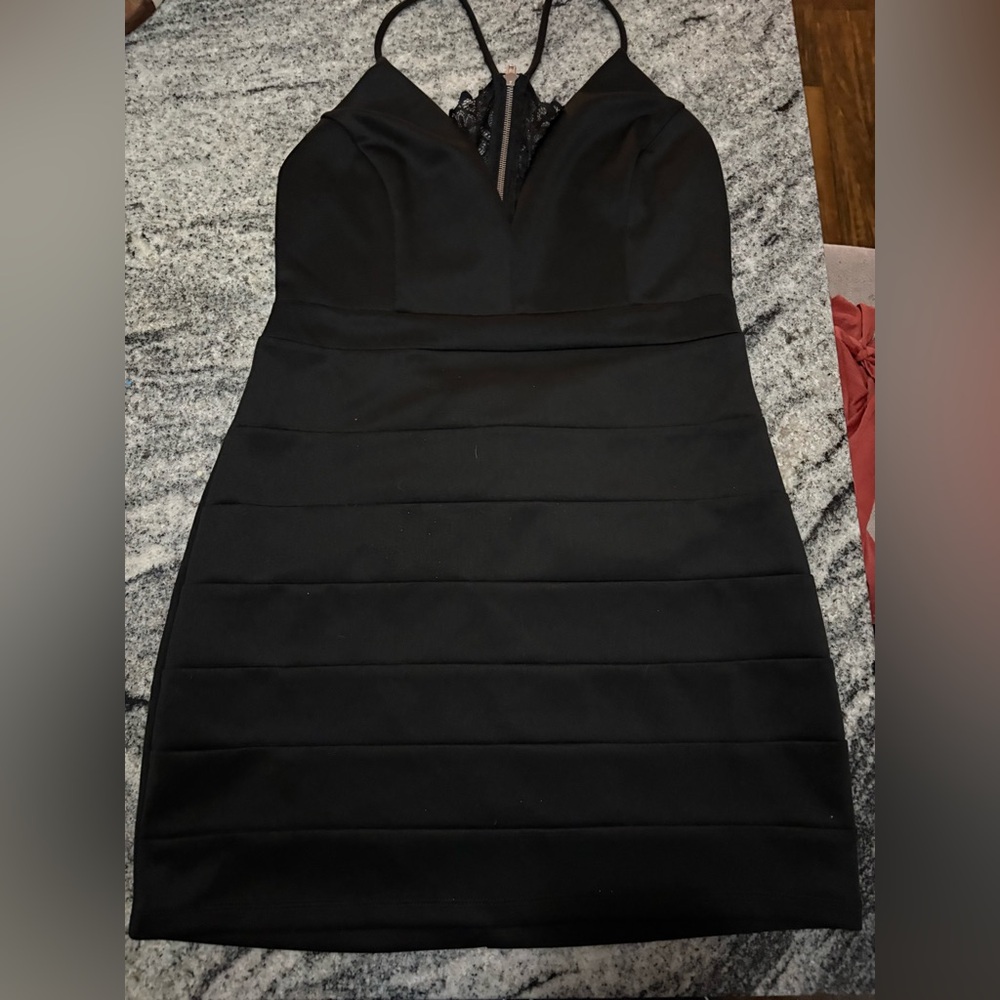 Emerald Sundae Black Mini Dress